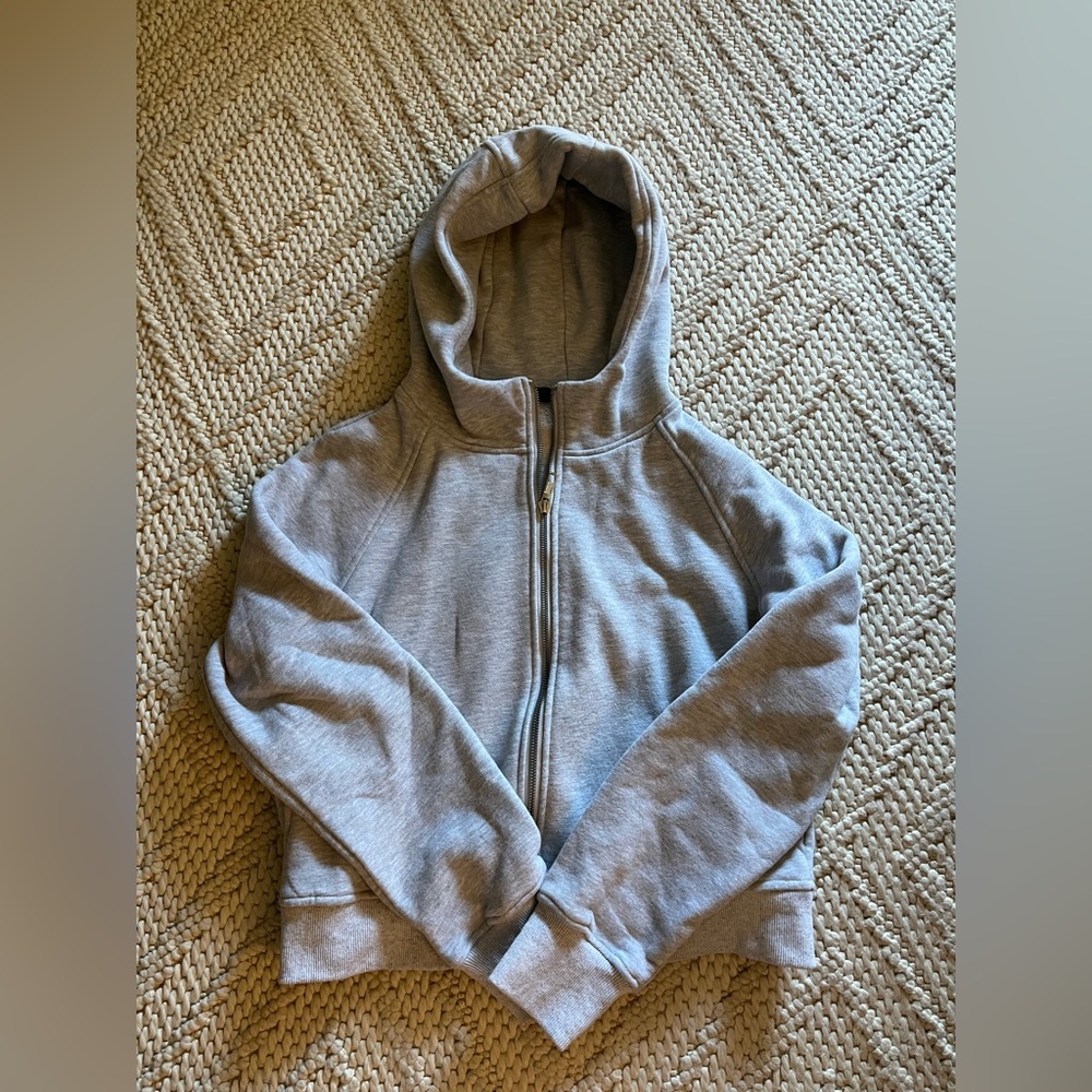 Gray Zip-Up Hoodie
